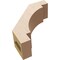Ekena Millwork 3-inch W x 8-inch D x 8-inch H Merced Rough Cedar Woodgrain TimberThane Knee Brace, Primed BRCUR03X08X08MRCRCPR - alternate 5